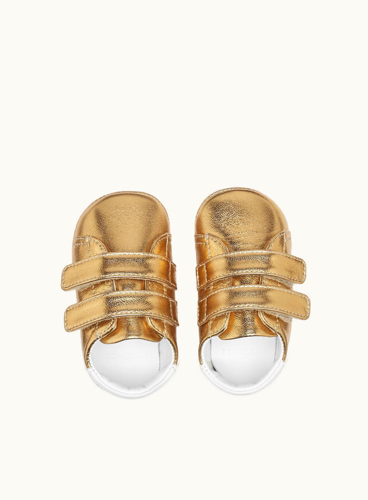 Versace Versace Logo Baby Trainers Gold
