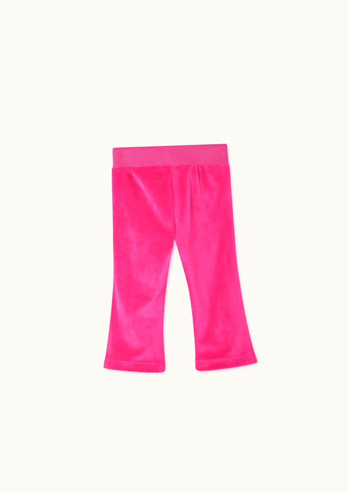 Versace Versace Logo Baby Velvet Sweatpants Pink