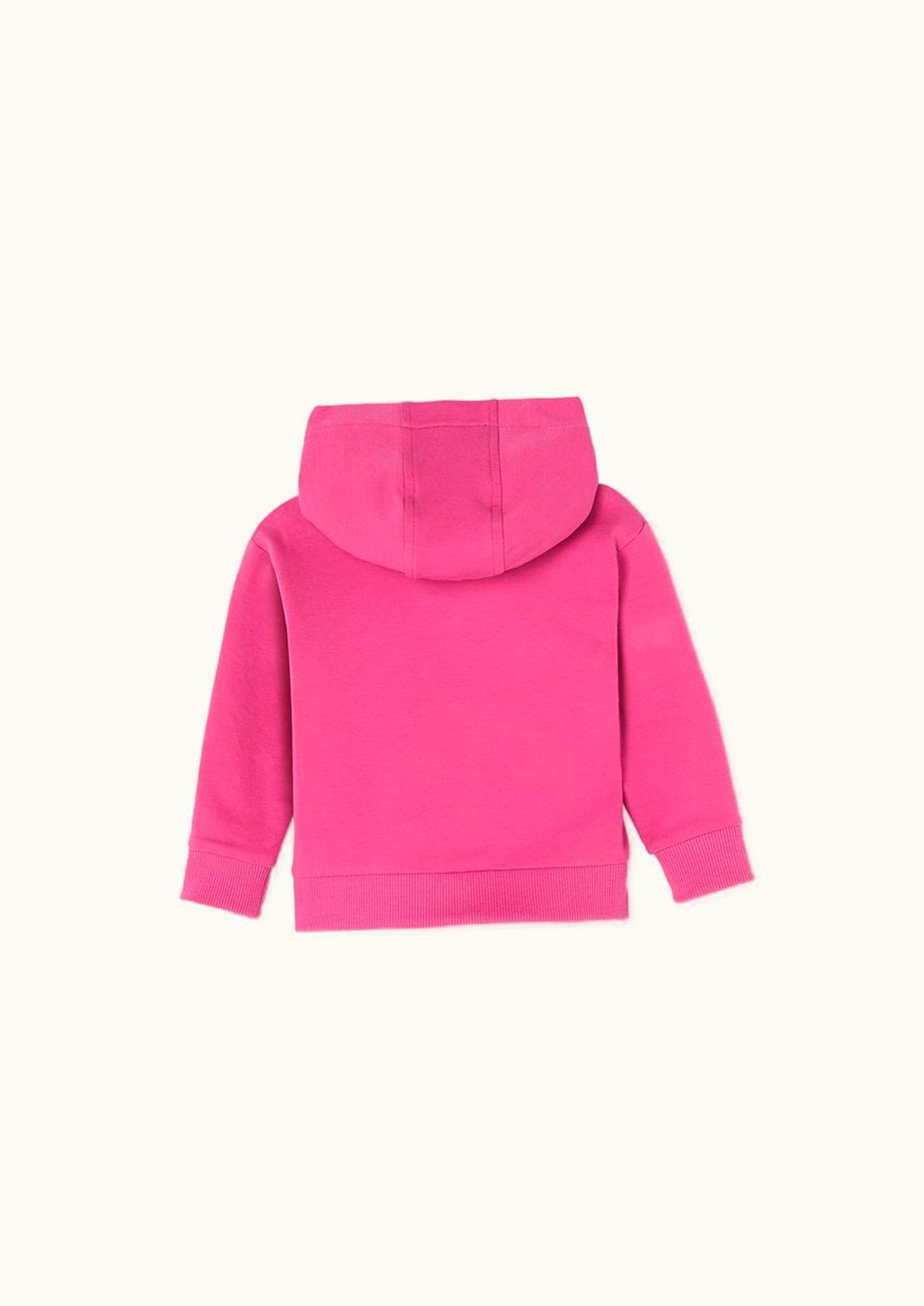 Versace Versace Logo Tartan Kids Hoodie Pink