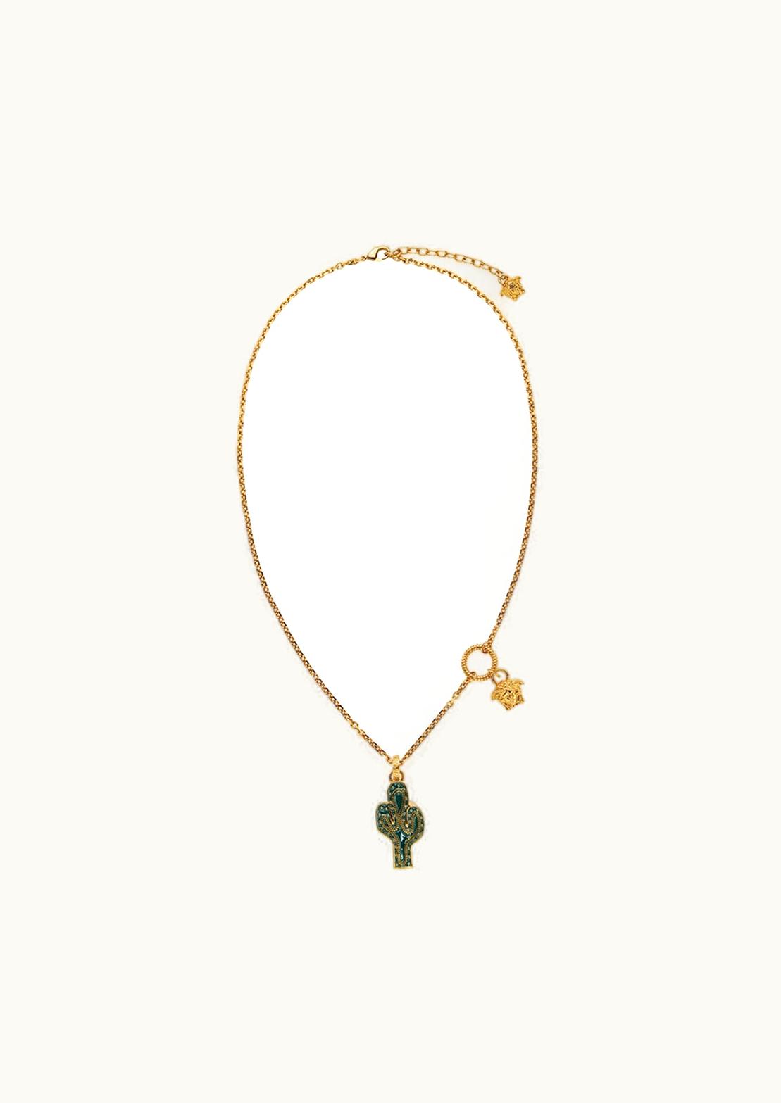 Versace Versace Western Cactus Necklace Gold