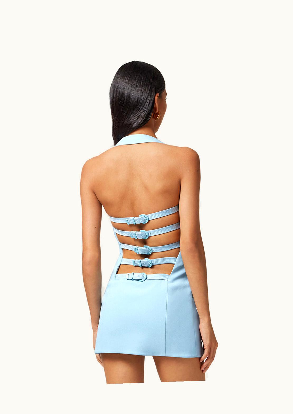 Versace Versace Vest Mini Dress Blue