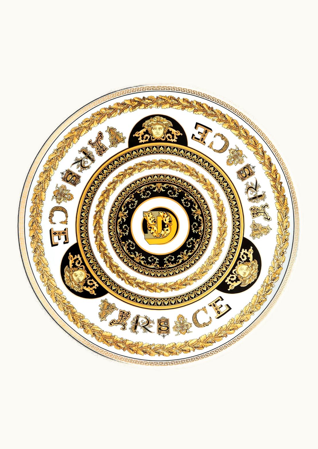 Versace Versace Virtus Alphabet D Charger Plate 33 CM Print