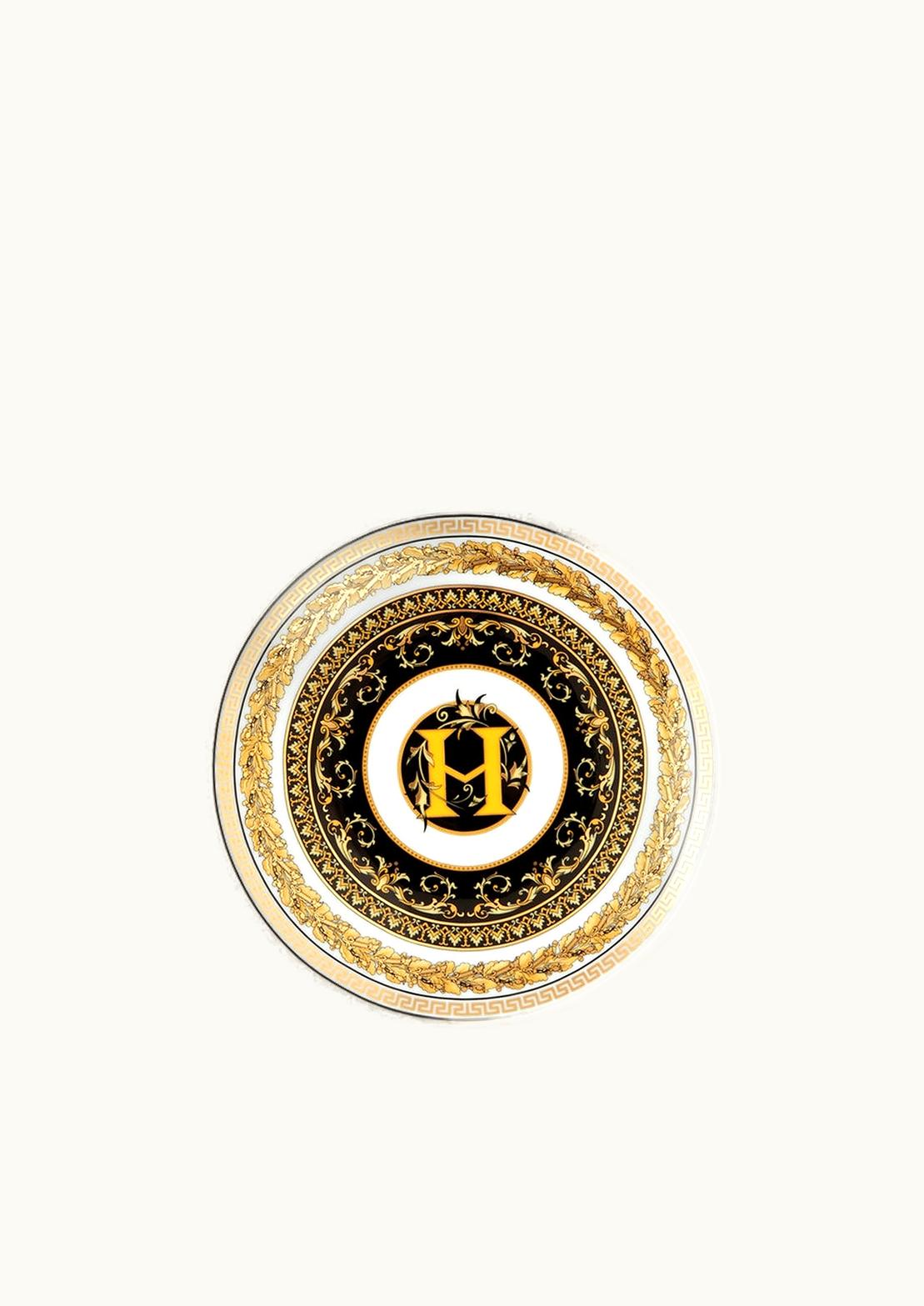 Versace Versace Virtus Alphabet H Plate 17 CM Print