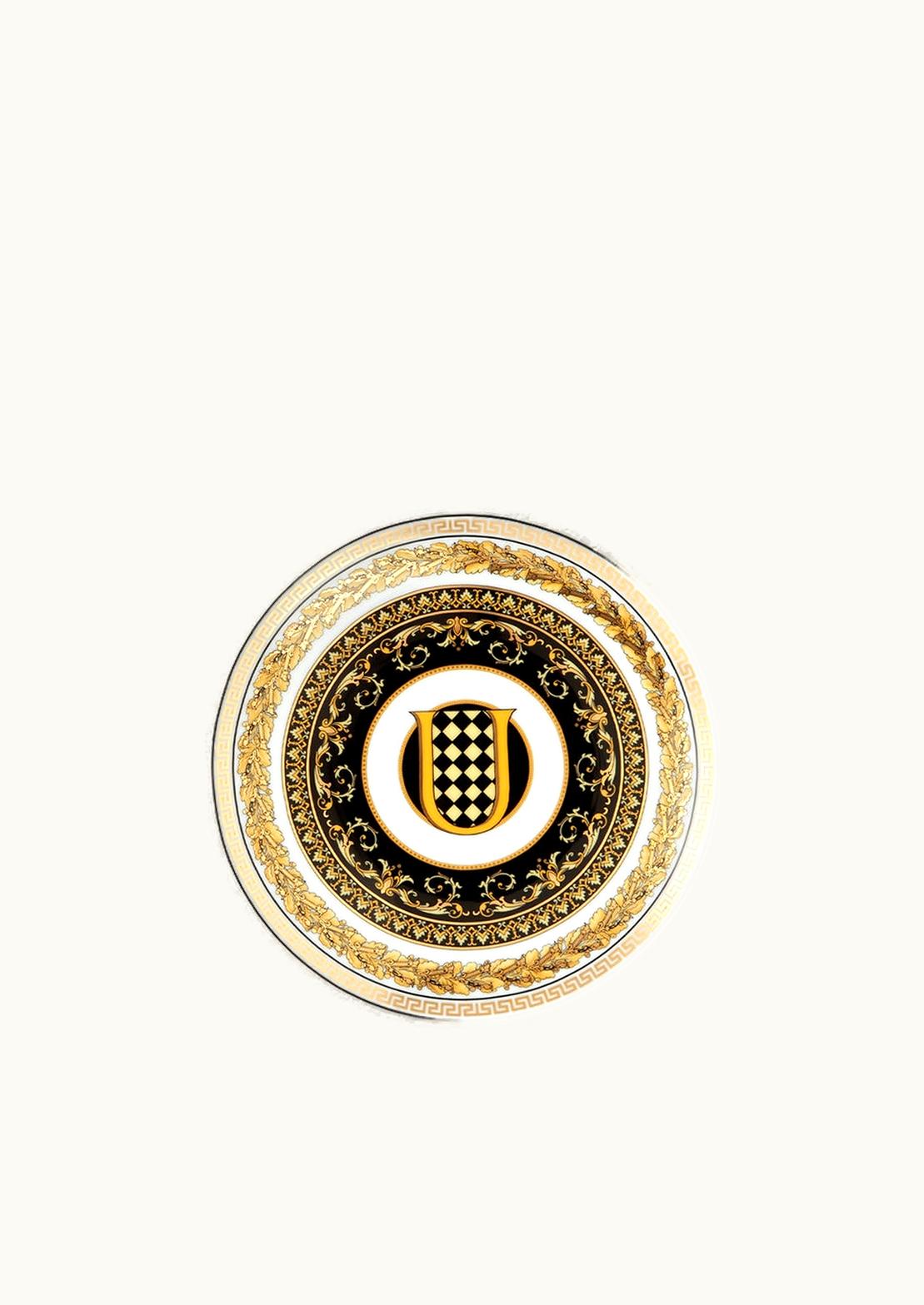 Versace Versace Virtus Alphabet U Plate 17 CM Print