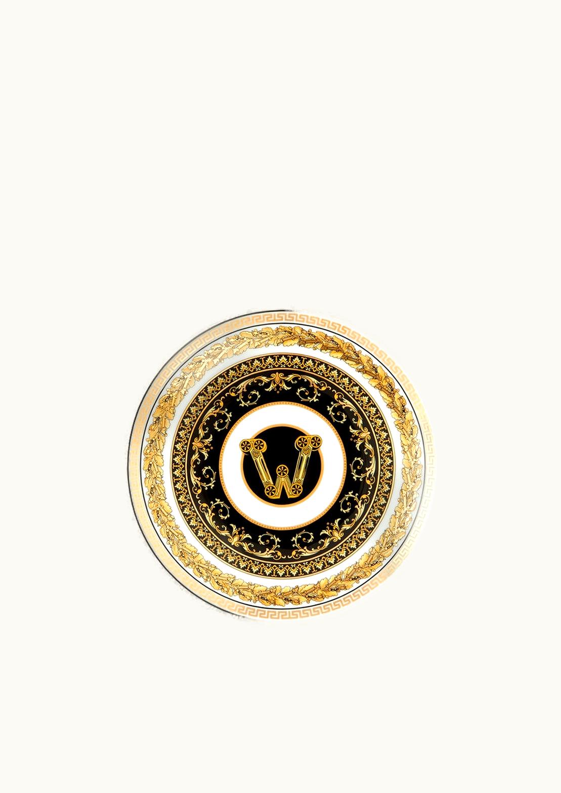 Versace Versace Virtus Alphabet W Plate 17 CM Print