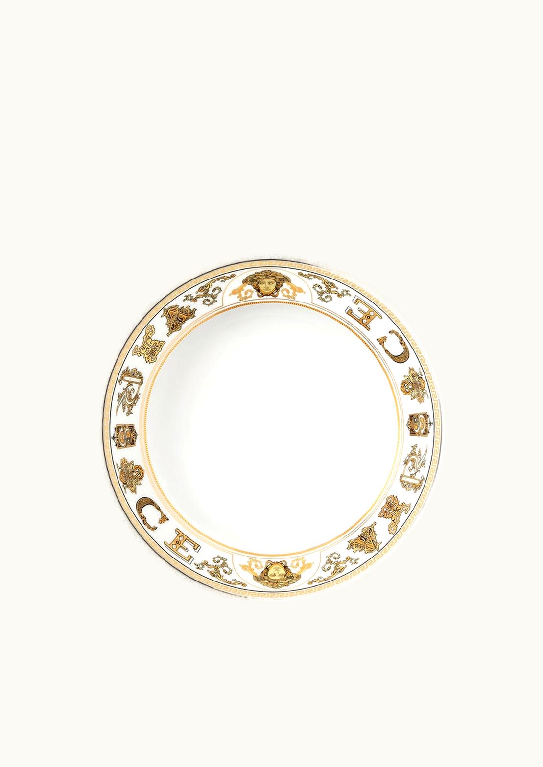 Versace Versace Virtus Gala Barocco Porcelain Deep Plate White