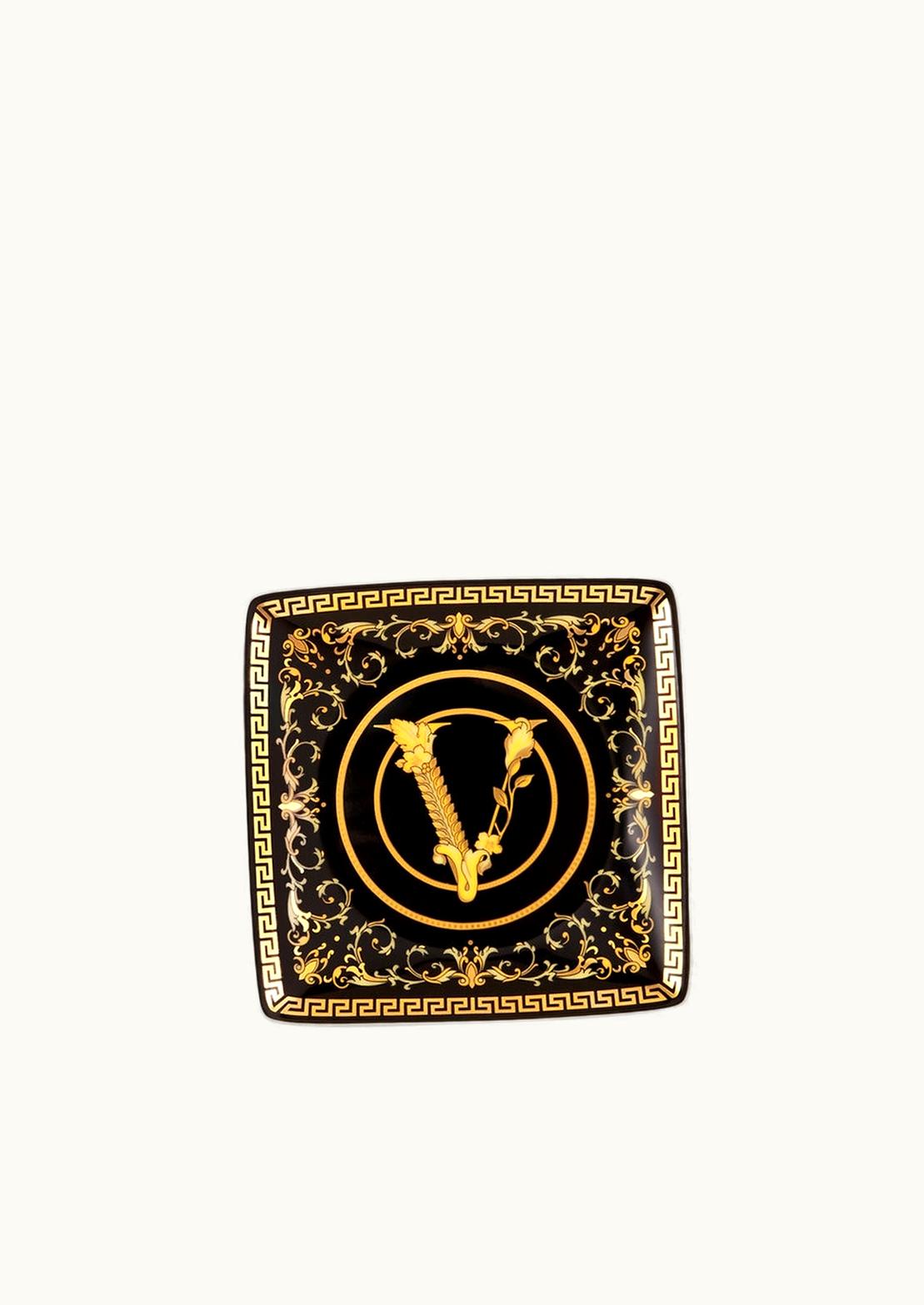 Versace Versace Virtus Gala Square Plate 12 CM Multicolor