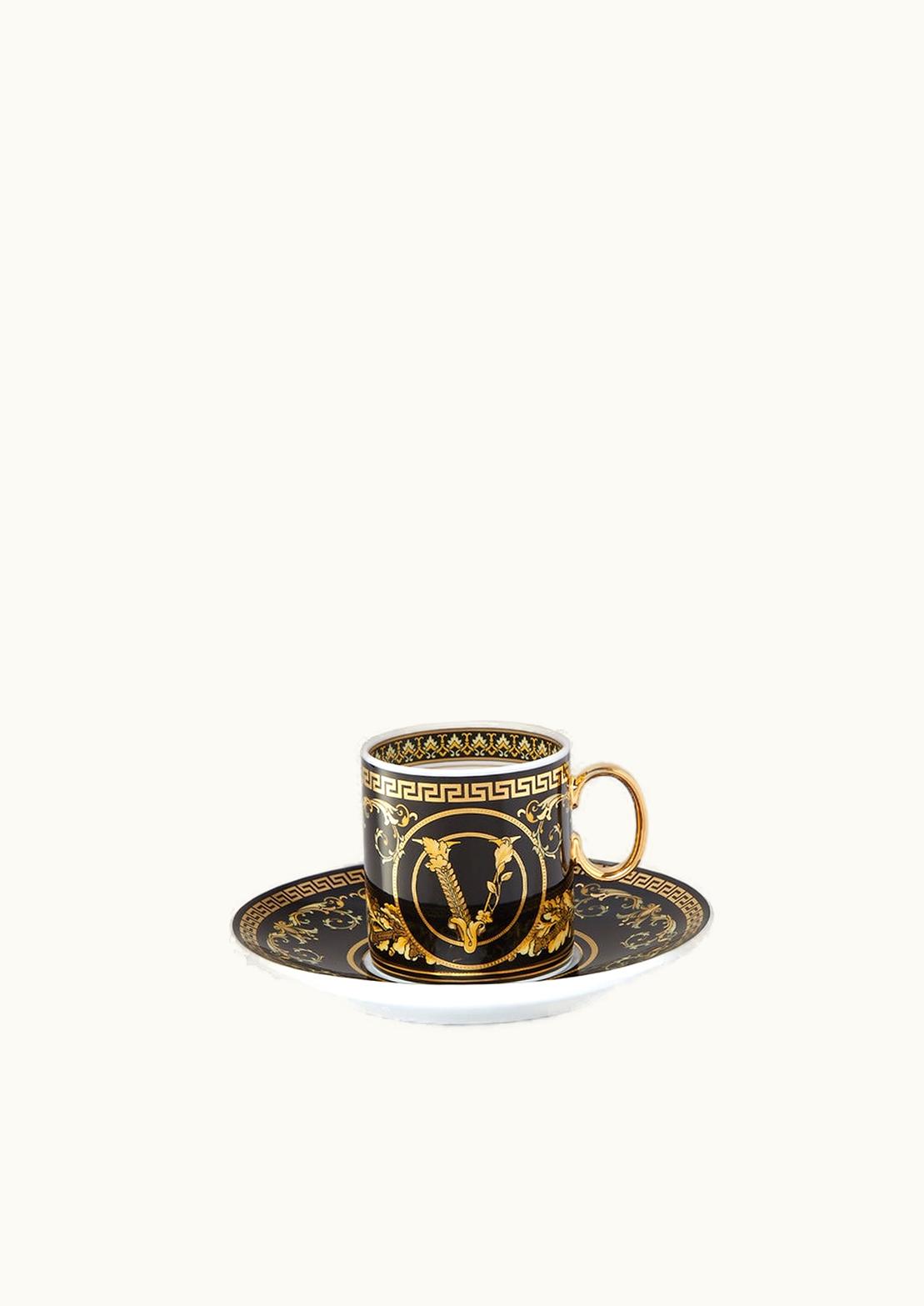 Versace Versace Virtus Gala Espresso Cup & Saucer Print