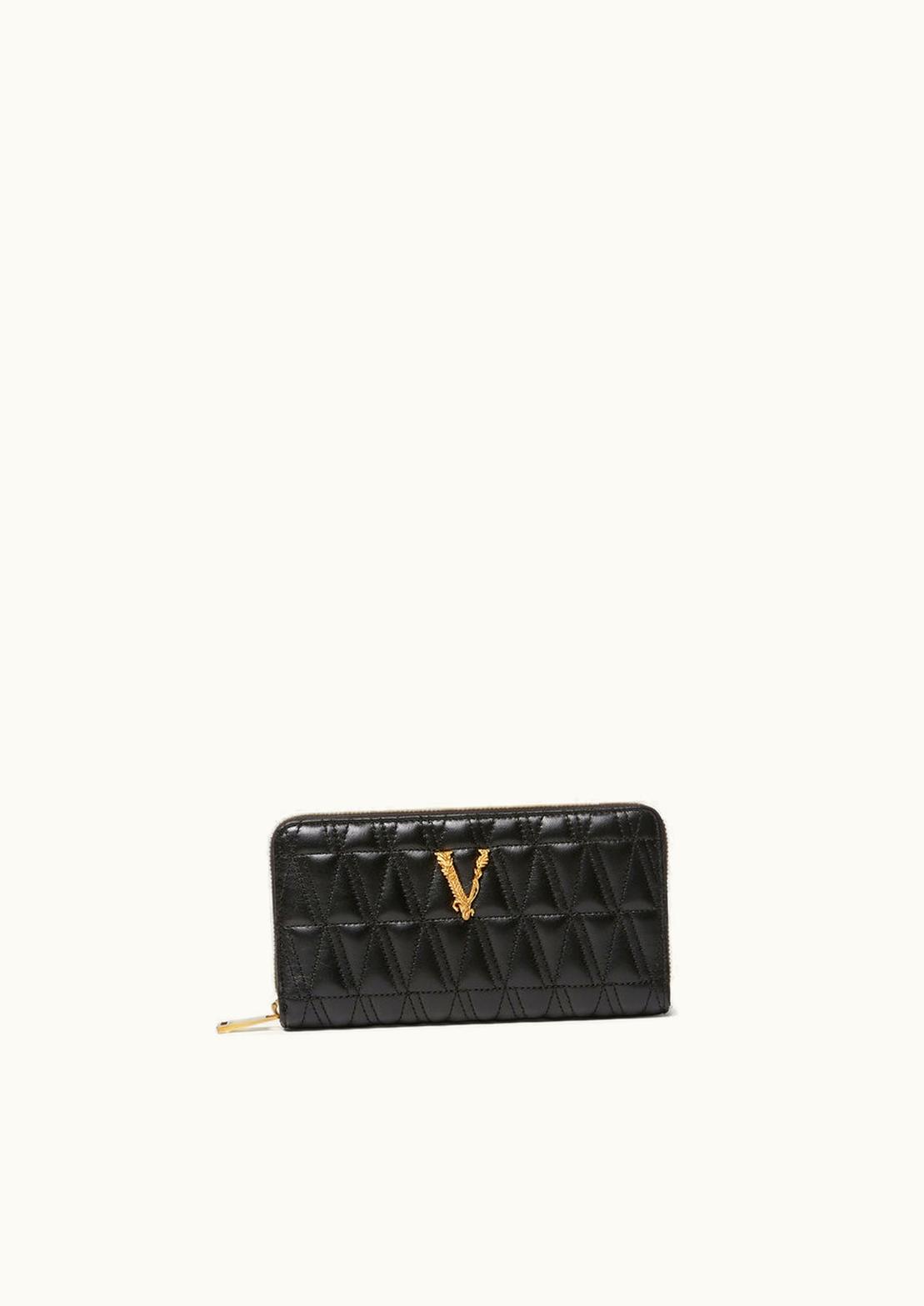 Versace Versace Virtus Long Wallet Black, Gold