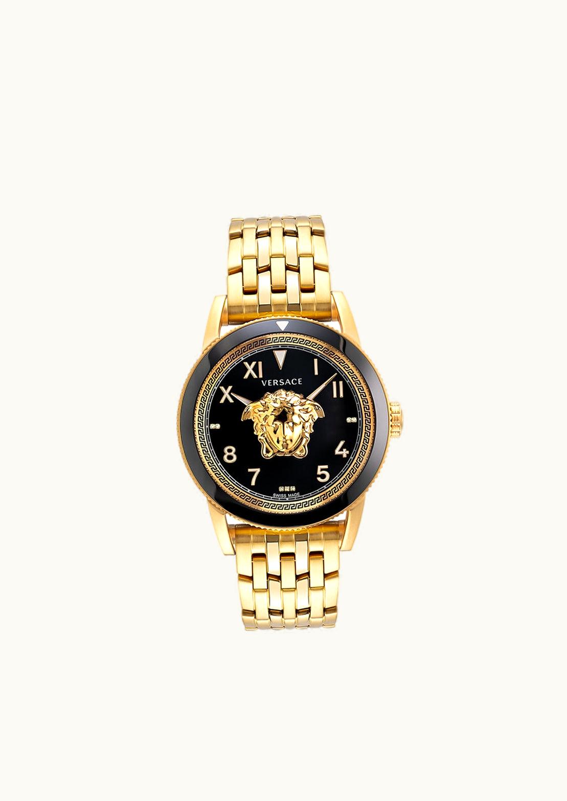 Versace Versace V-Palazzo Diamond Watch Black, Gold