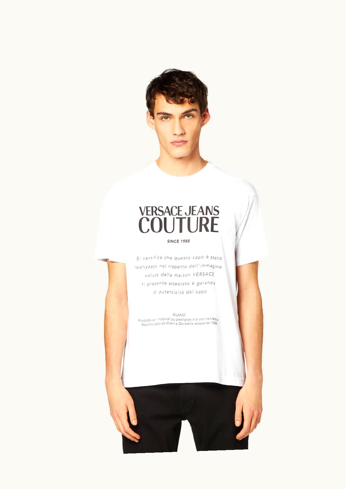 Versace Versace Warranty Logo Short-Sleeved T-Shirt White