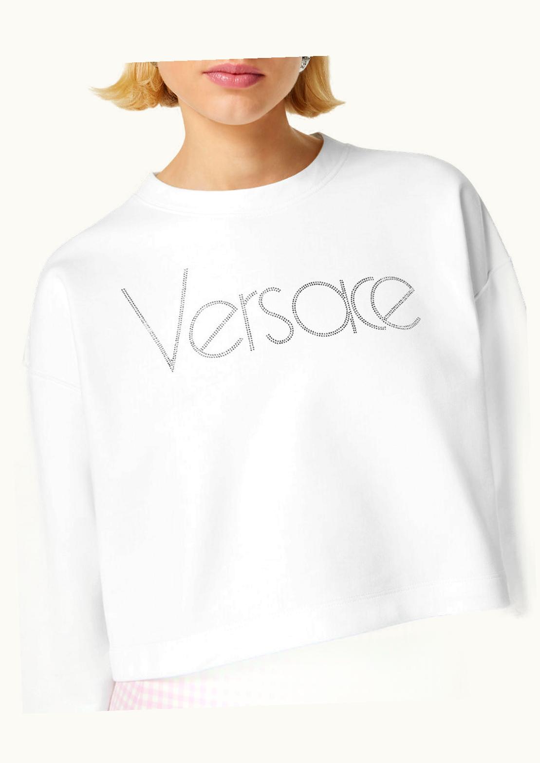 Versace Versace 1978 Re-Edition Logo Crop Sweatshirt