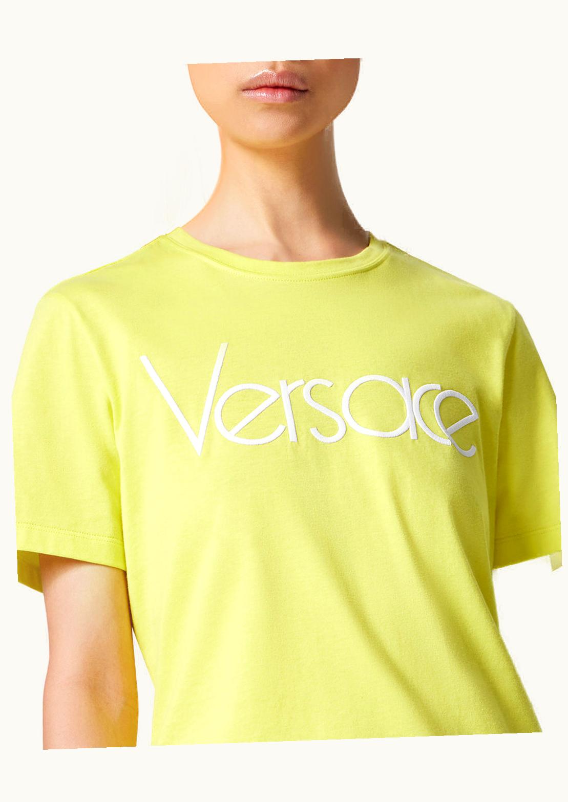 Versace Versace 1978 Re-Edition Logo T-Shirt Yellow