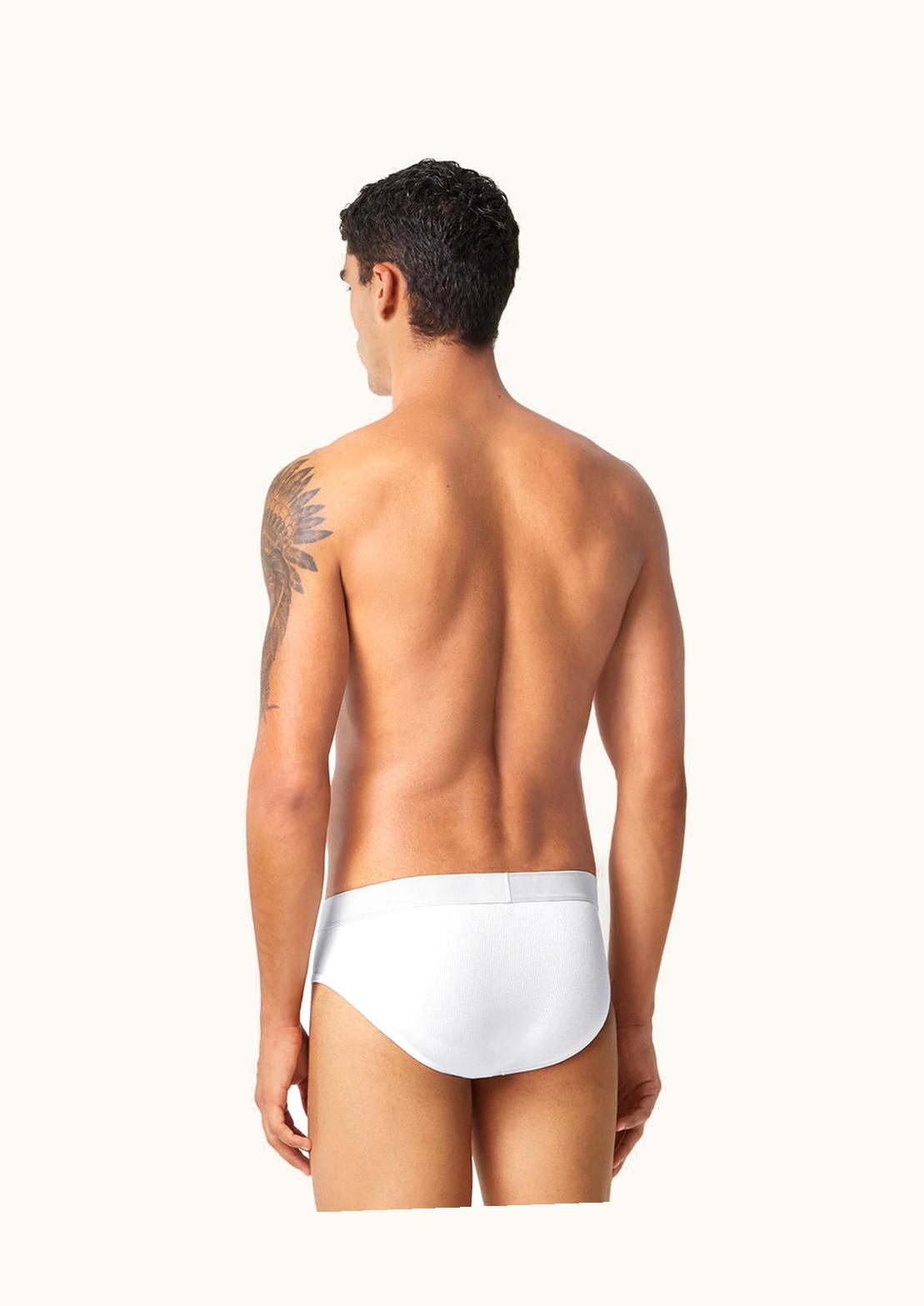 Versace 90s Versace Logo Briefs White 1014036-1A09410_AM4_5_1W000__