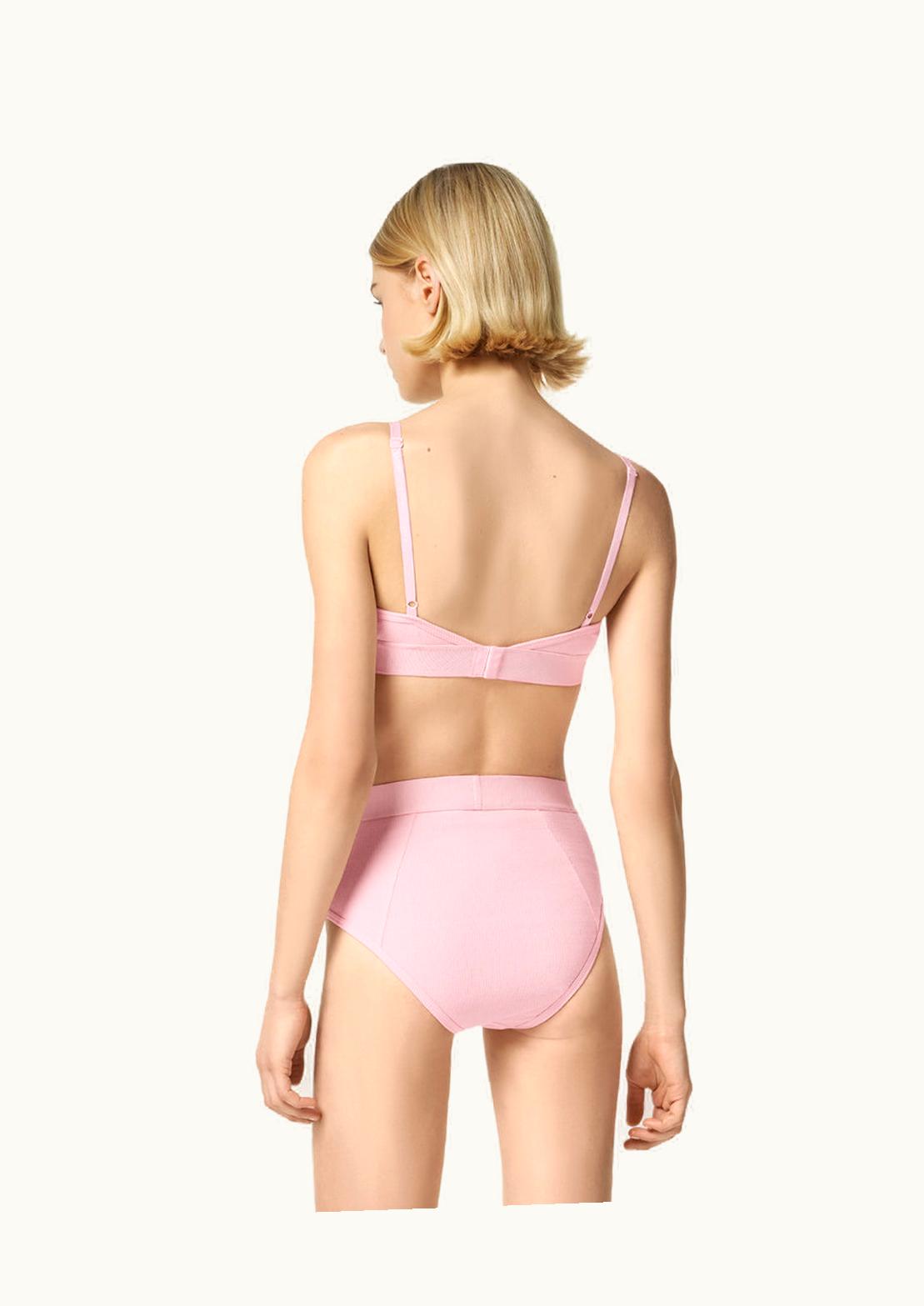 Versace Versace 90s Vintage Logo Ribbed Briefs Pink