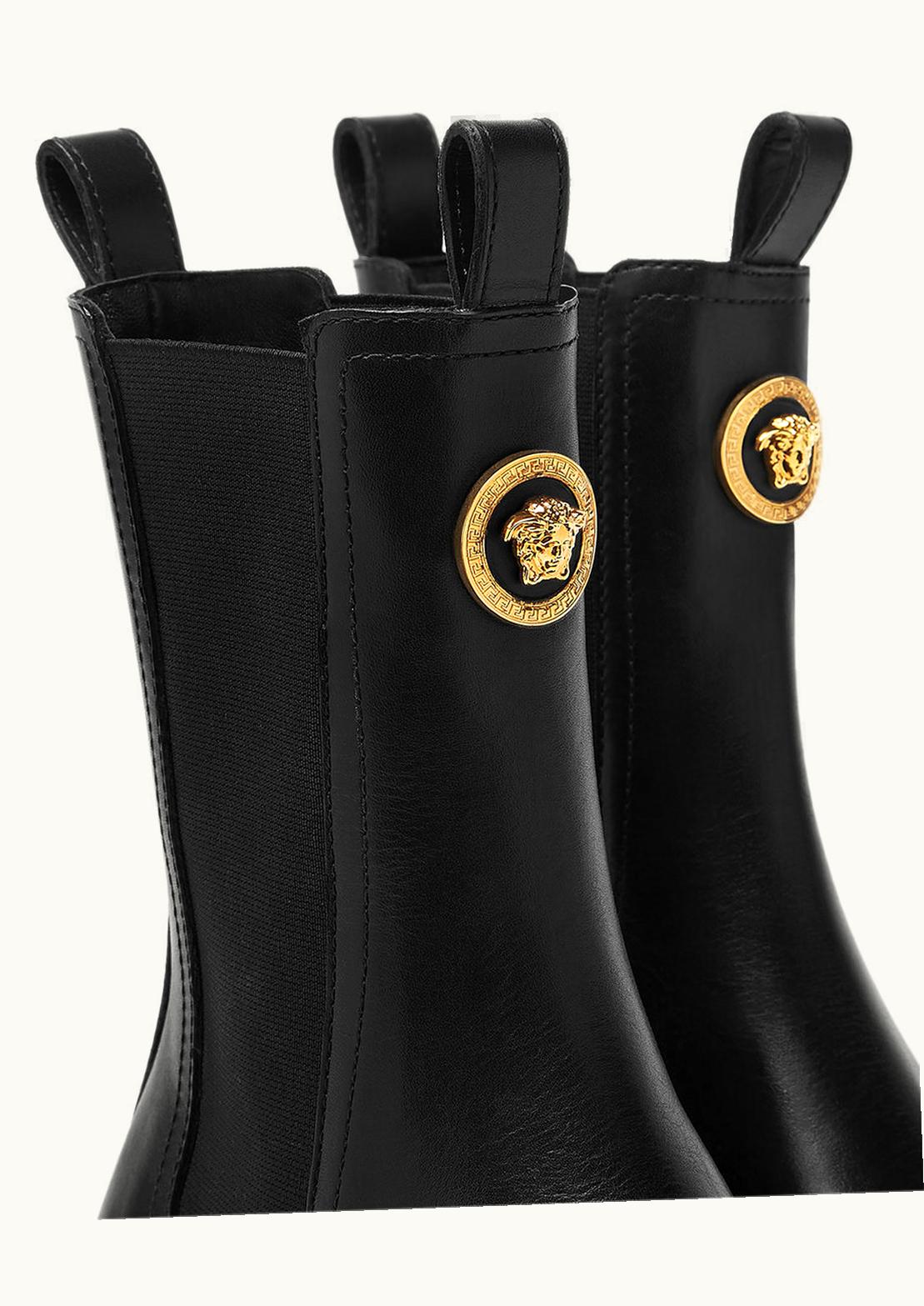 Versace Versace Alia Chelsea Boots Black, Gold