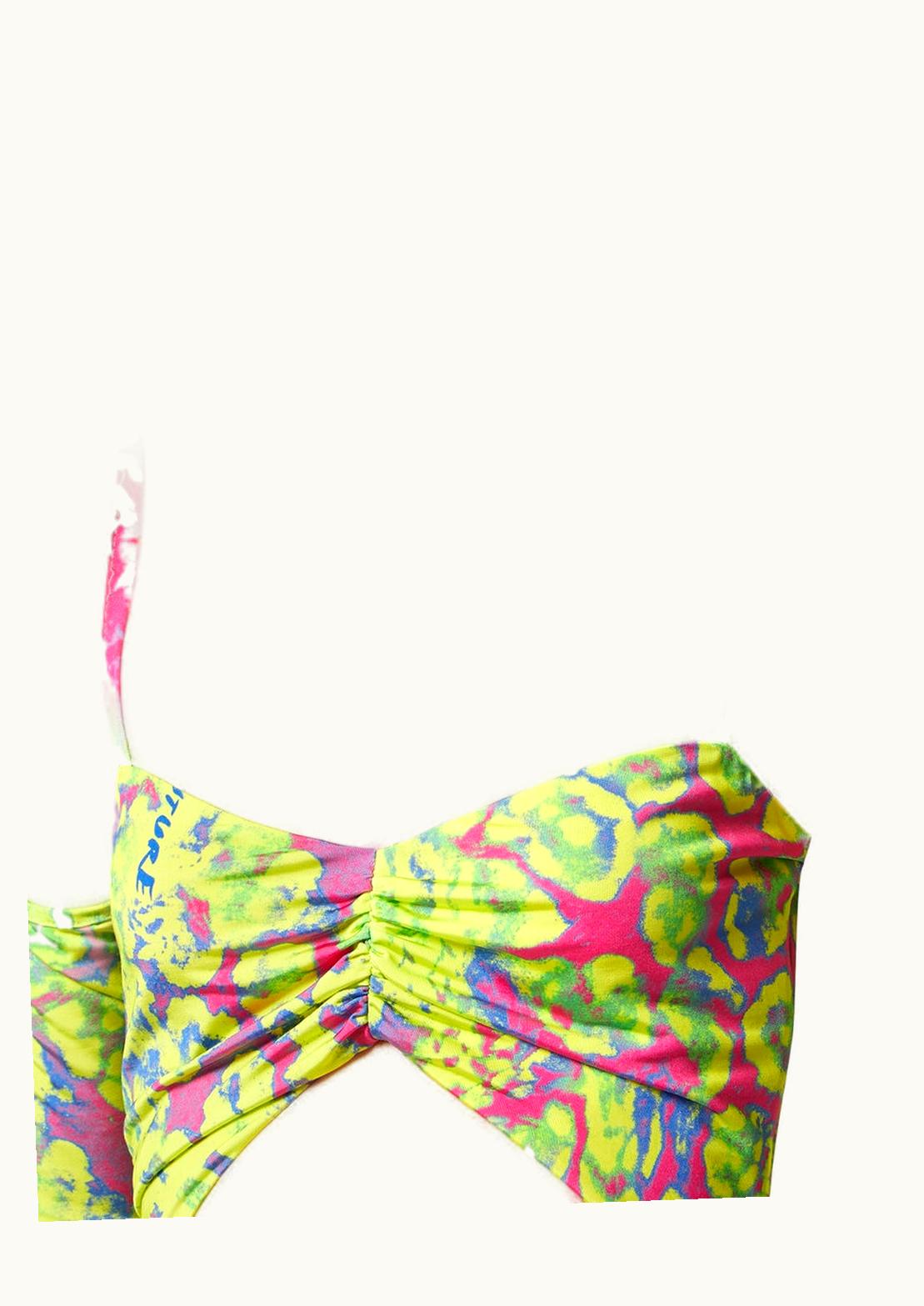 Versace Versace Animalier Cutout Midi Dress Green, Pink