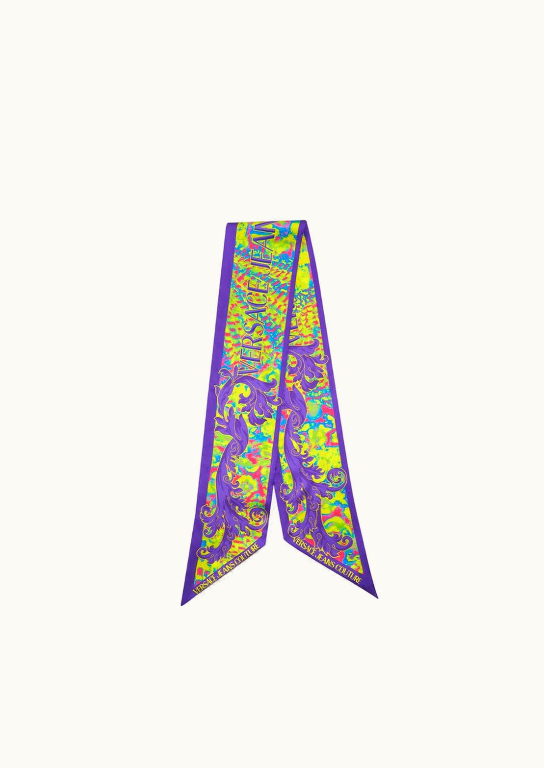 Versace Versace Animalier Silk Scarf Tie Multicolor