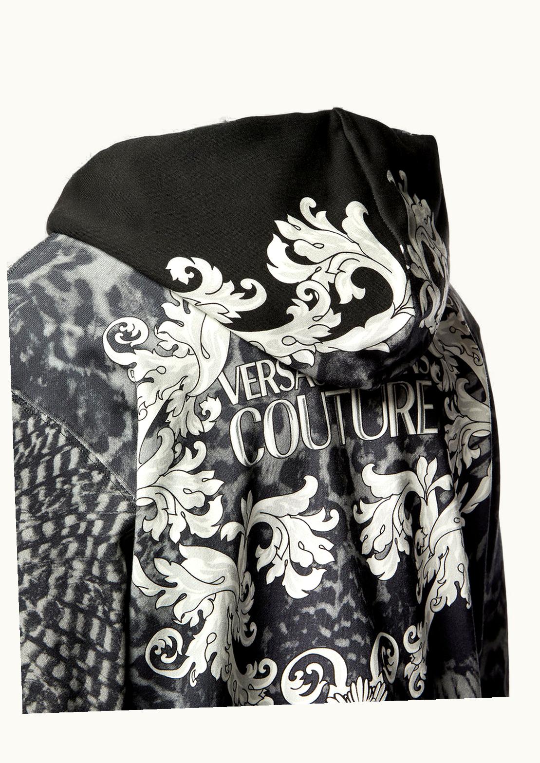 Versace Versace Animalier Zip Hoodie Black, Print