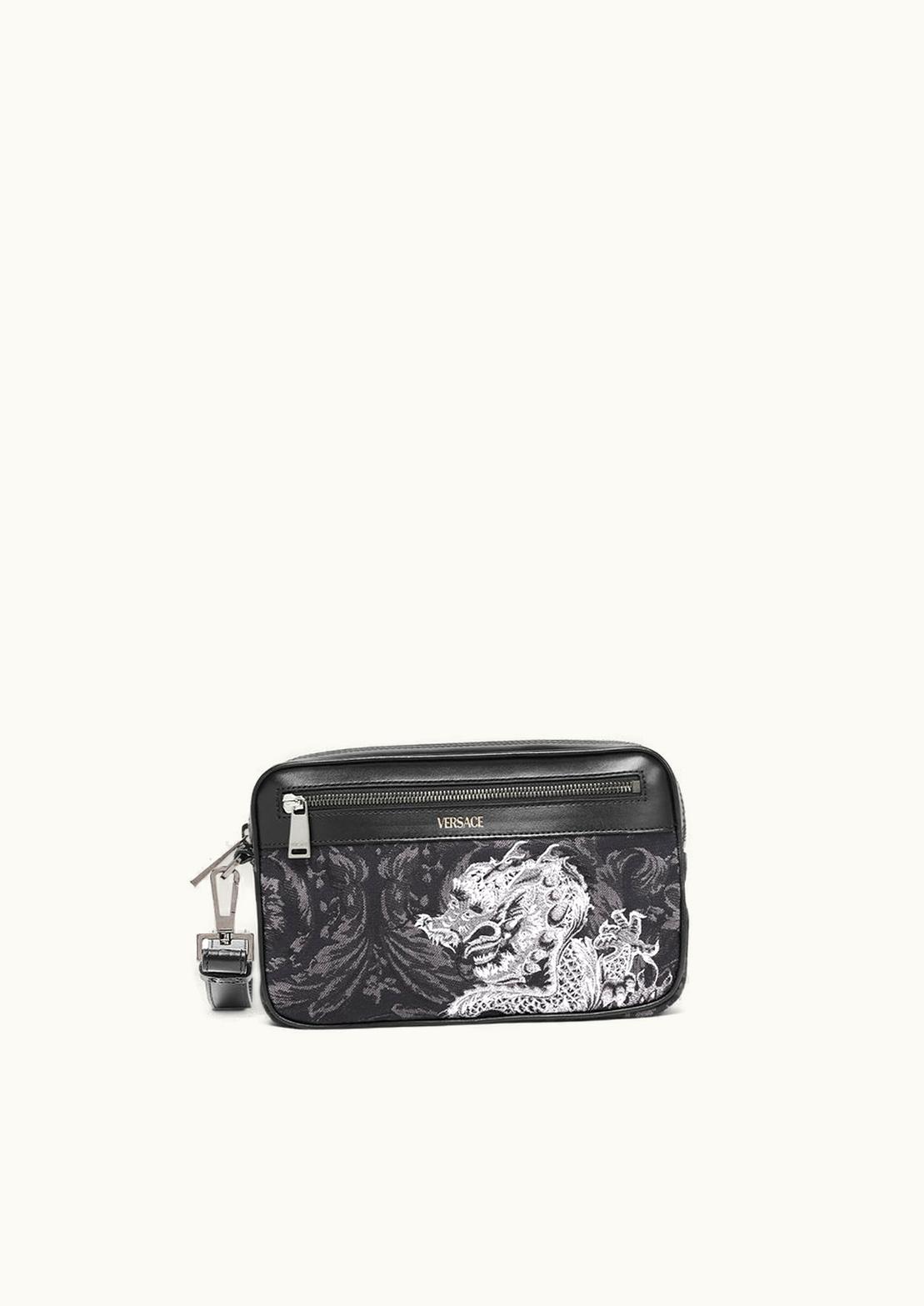 Versace Versace Athena Year Of The Dragon Pouch Black, Print