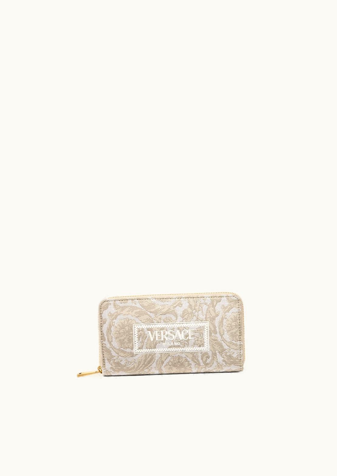 Versace Versace Barocco Athena Jacquard Long Wallet Beige, Print