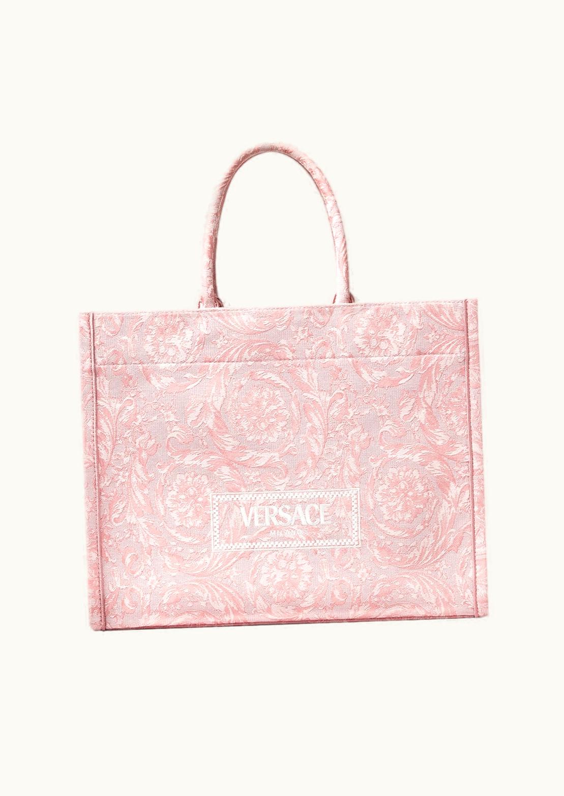 Versace Versace Barocco Athena Large Tote Bag Pink, Print