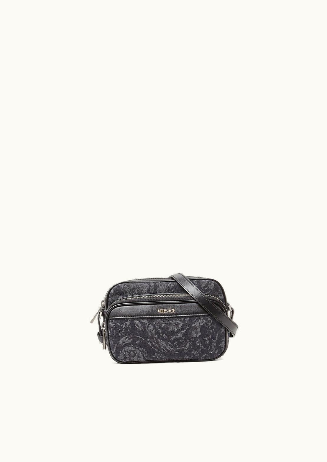 Versace Versace Barocco Athena Messenger Bag Black, Print