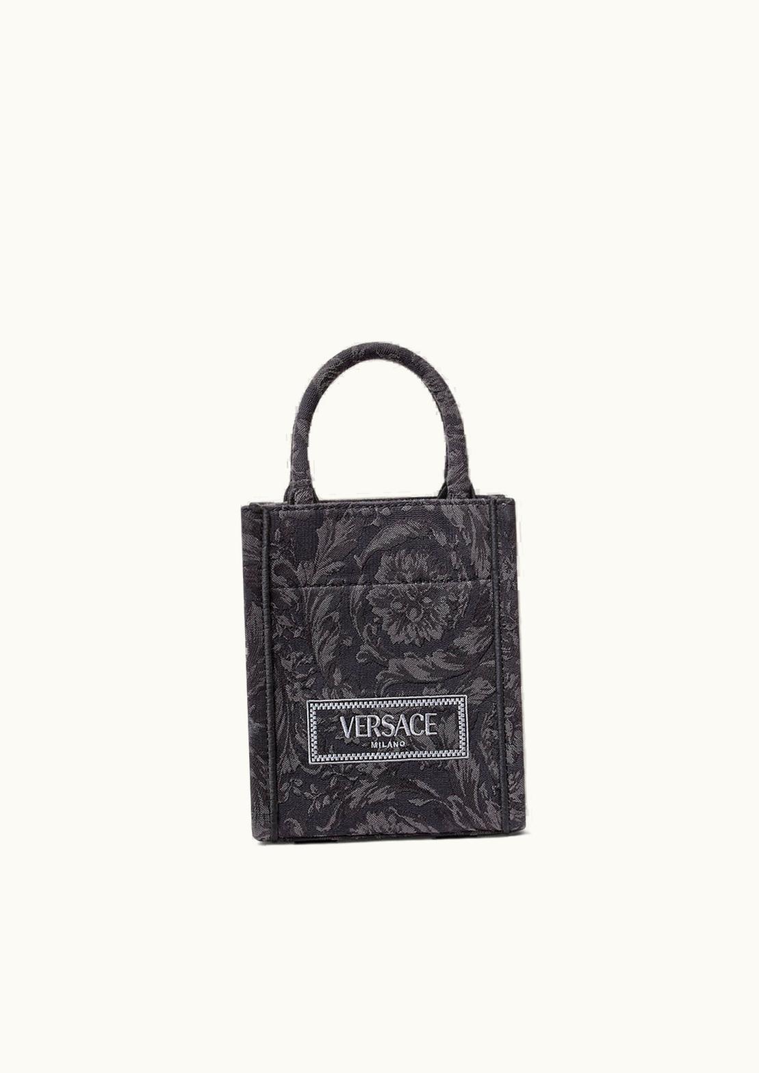 Versace Versace Barocco Athena Mini Tote Bag Black, Print