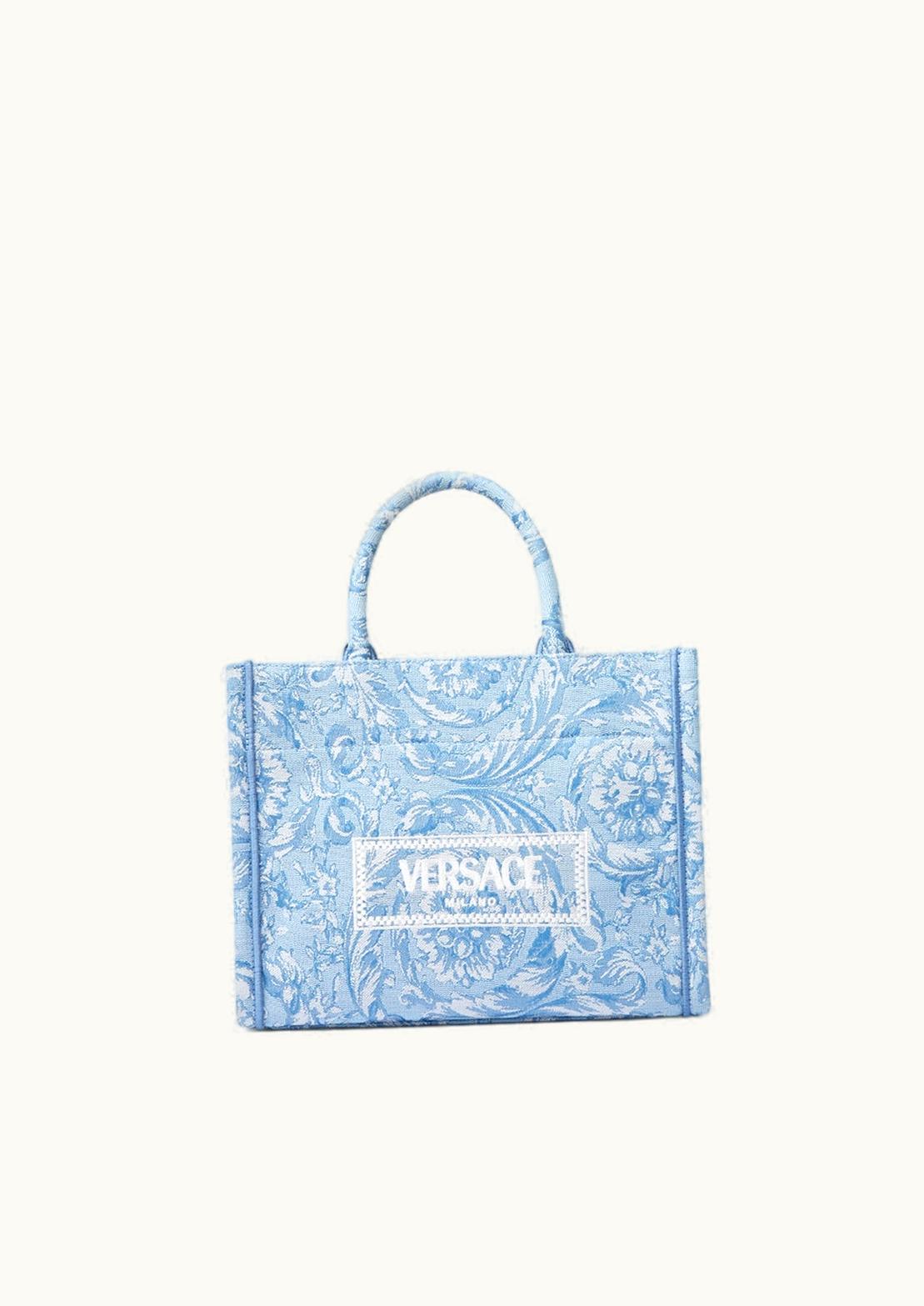 Versace Versace Barocco Athena Small Tote Bag Blue