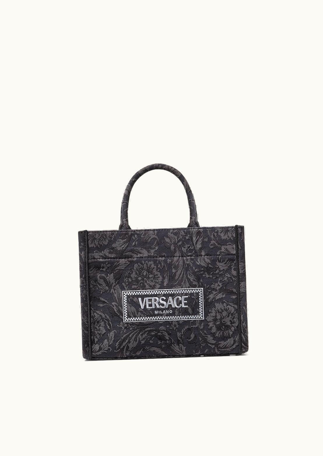 Versace Versace Barocco Athena Small Tote Bag Black, Print