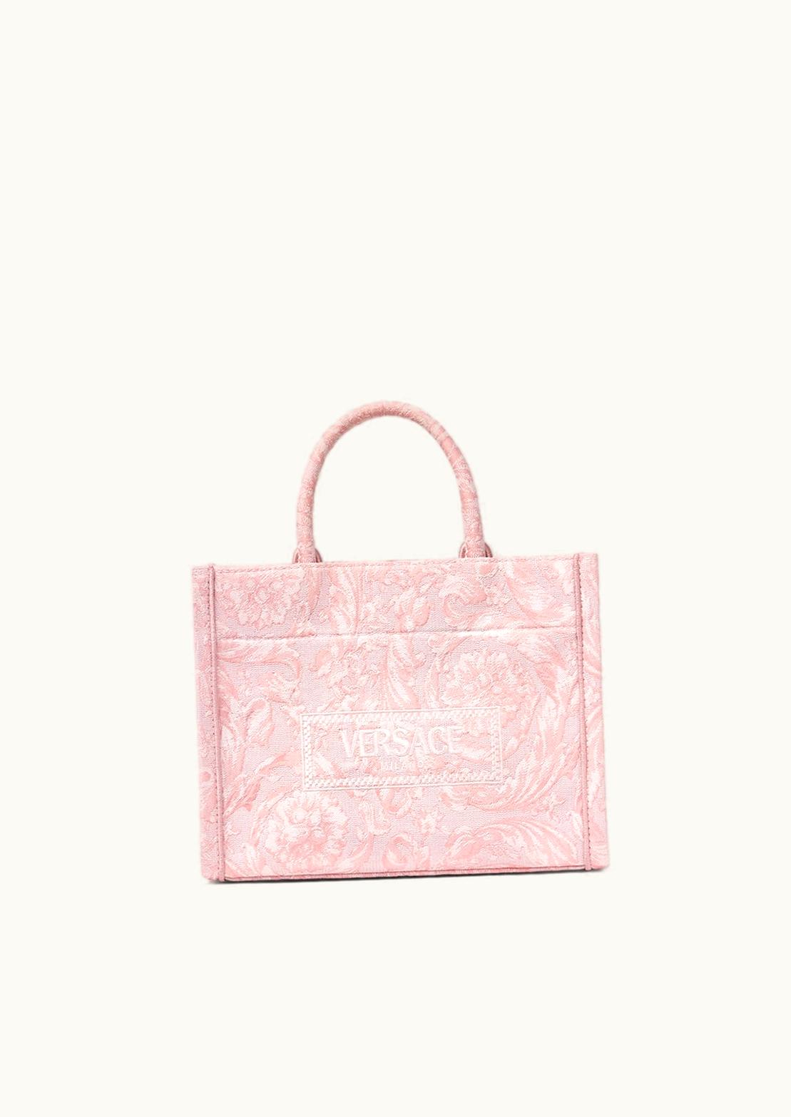 Versace Versace Barocco Athena Small Tote Bag Pink, Print