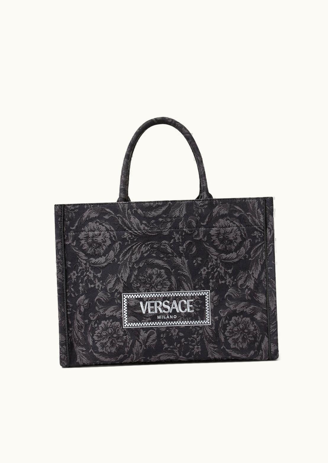 Versace Versace Barocco Athena Tote Bag Black, Print