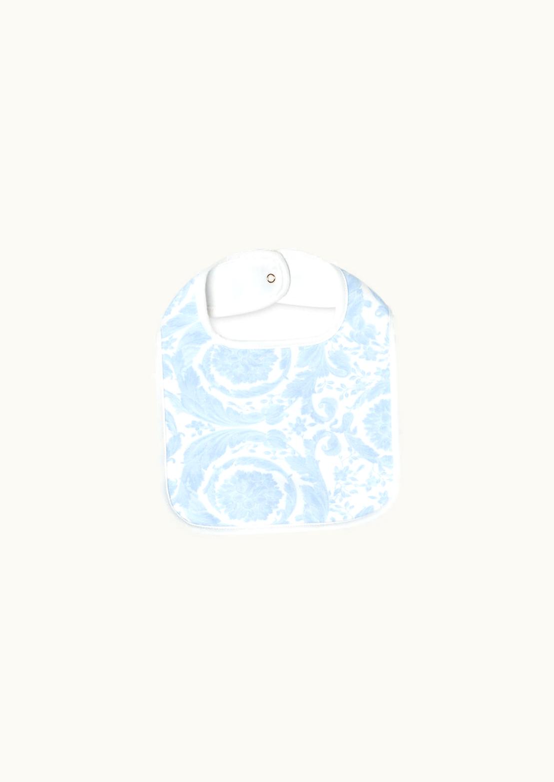 Versace Versace Barocco Baby Bib Blue, Print