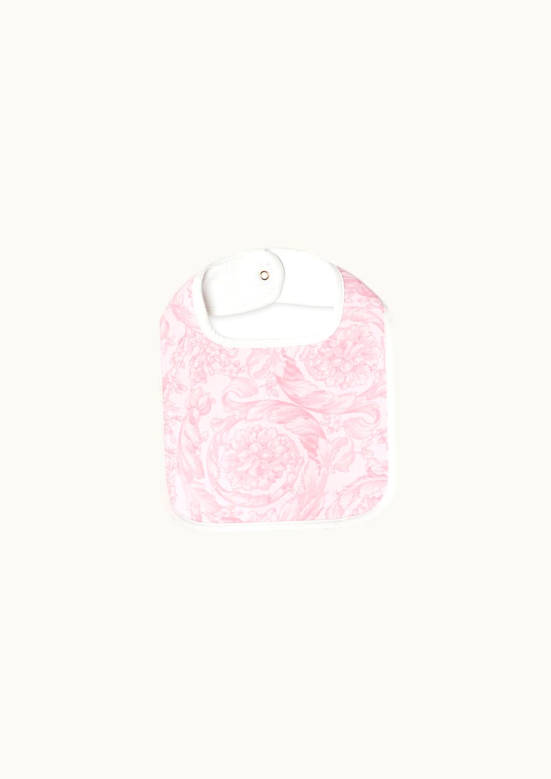 Versace Versace Barocco Baby Bib Pink, Print