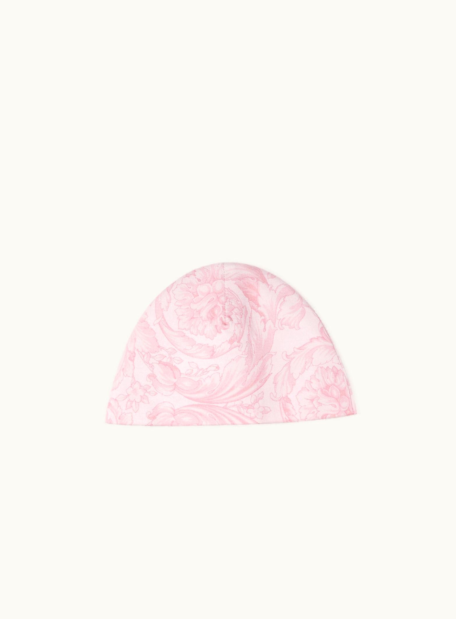 Versace Versace Barocco Baby Cap Pink, Print