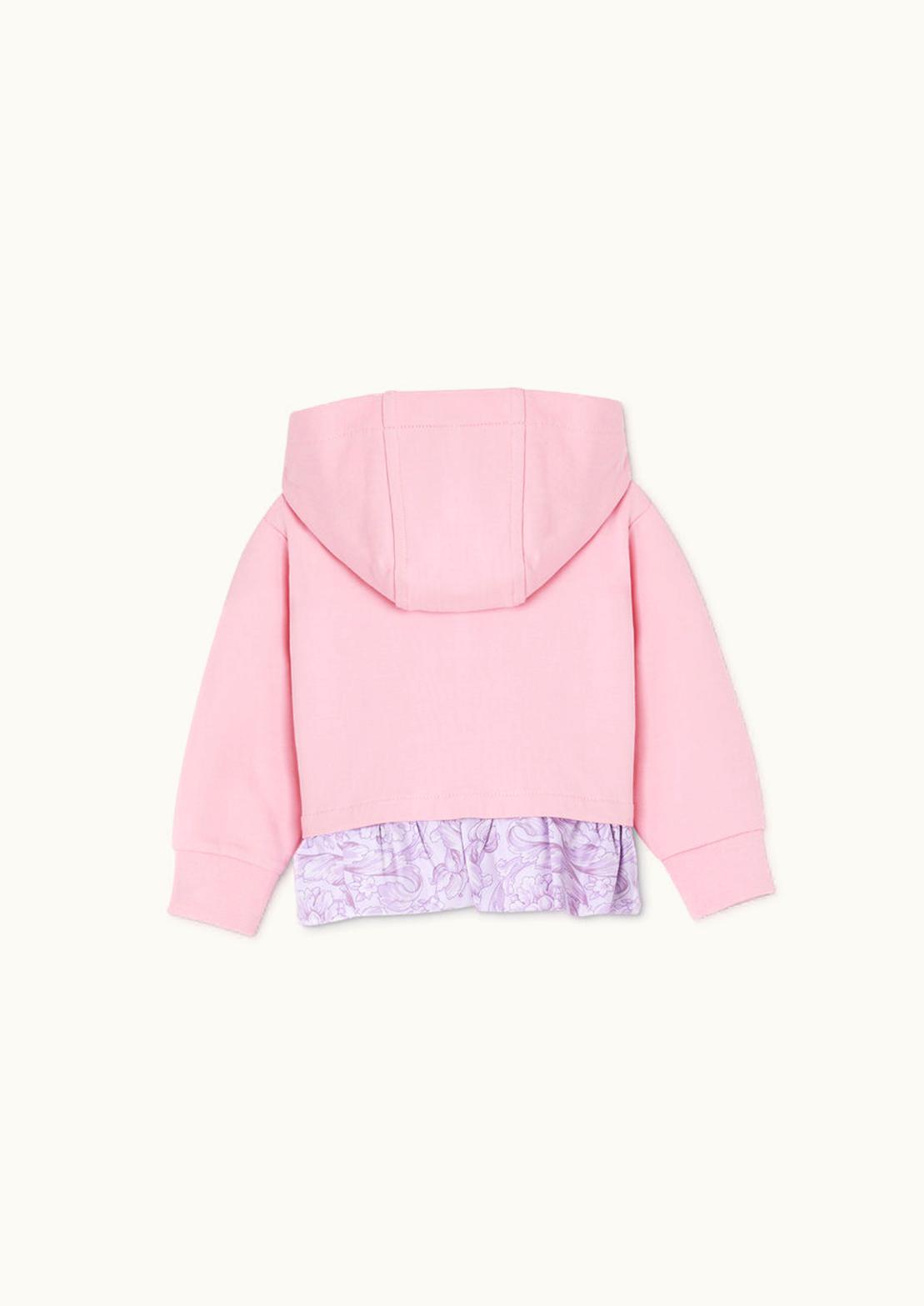 Versace Versace Barocco Baby Hoodie Pink
