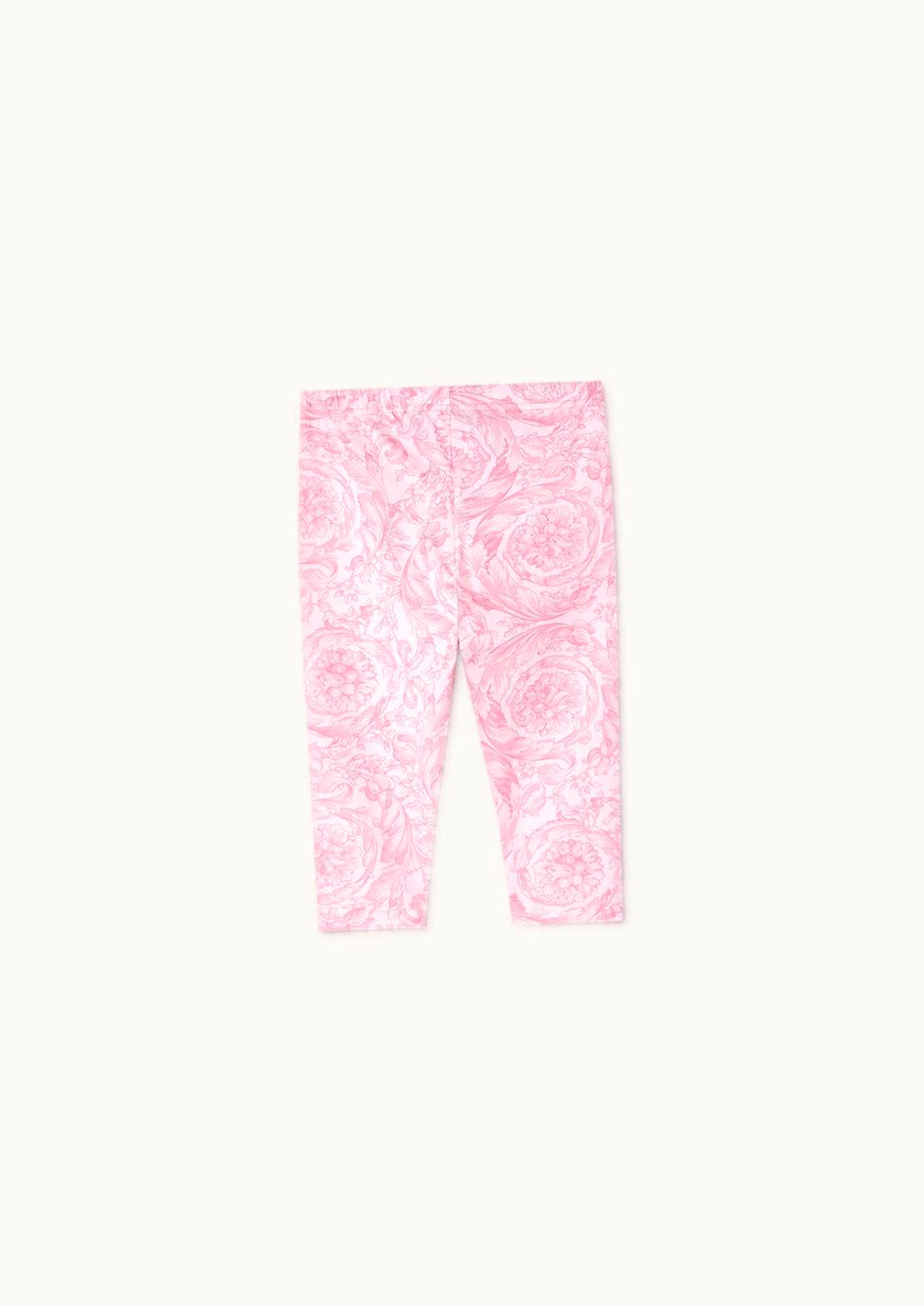 Versace Versace Barocco Baby Leggings Pink, Print