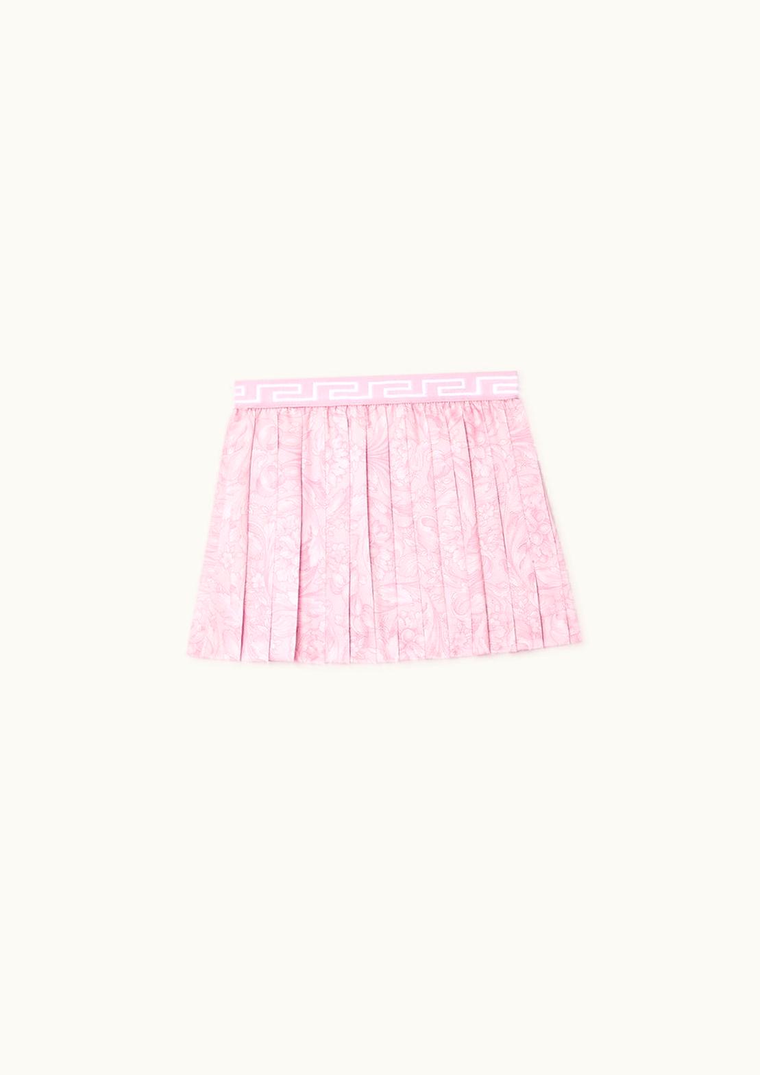 Versace Versace Barocco Baby Pleated Skirt Pink, Print
