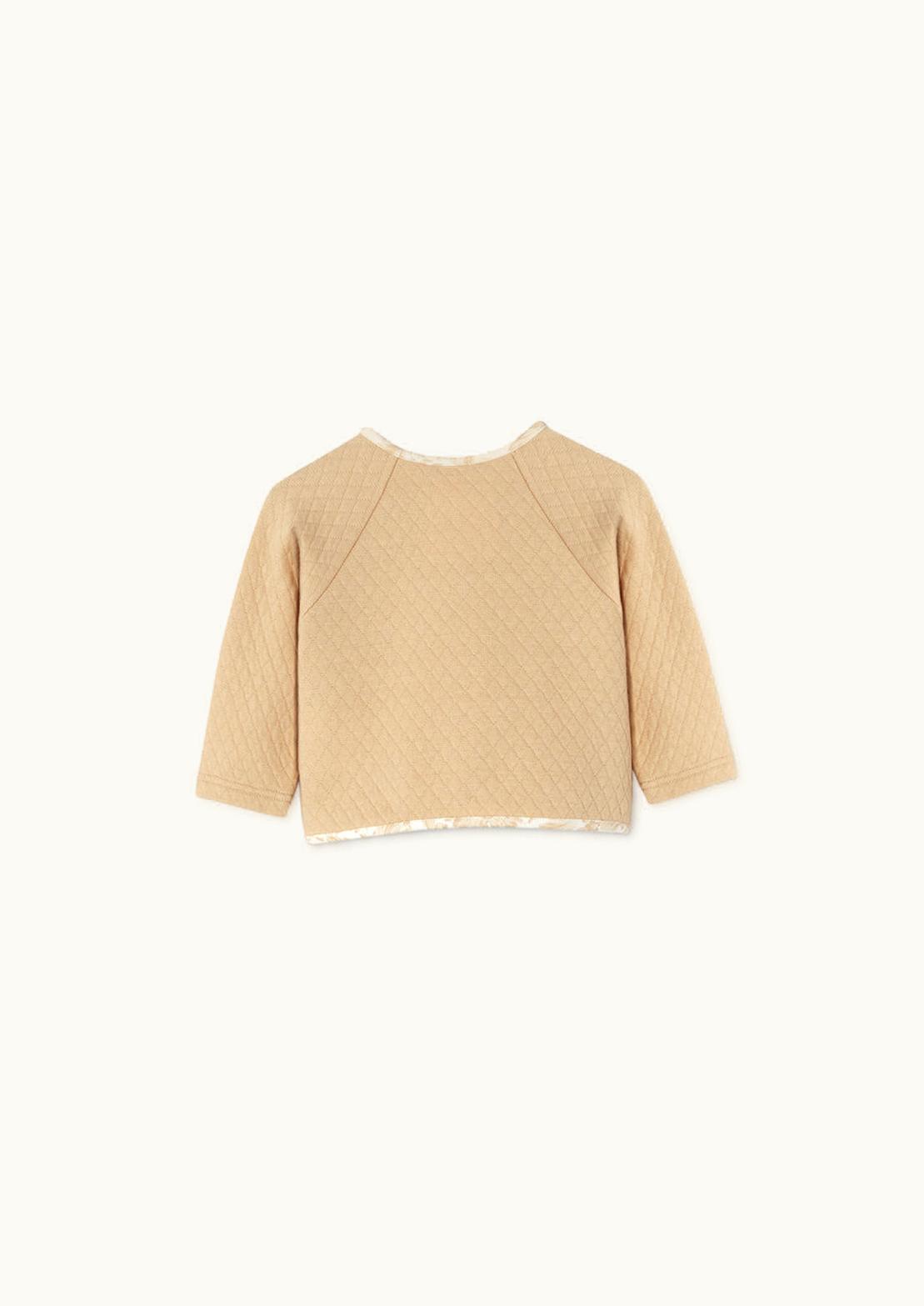 Versace Versace Barocco Baby Quilted Cardigan Beige