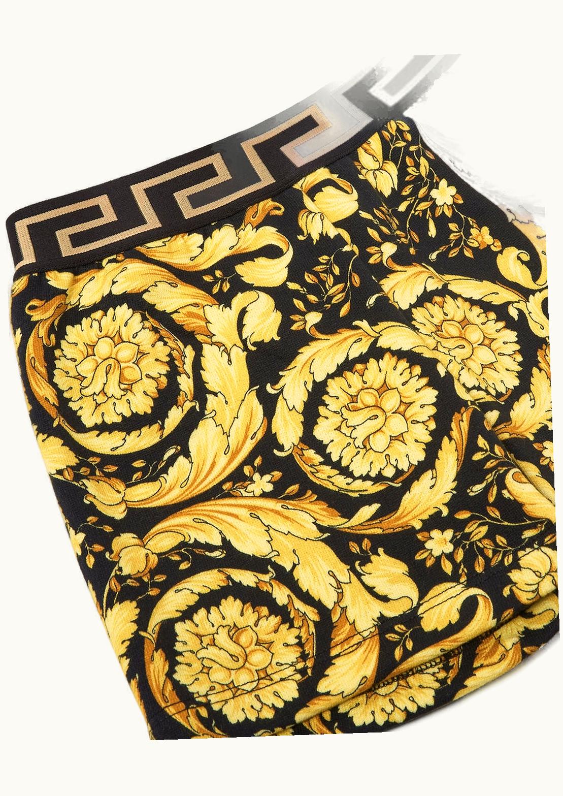 Versace Versace Barocco Baby Shorts Black, Print 1000340-1A02505_YVB07_12M18_5B000__