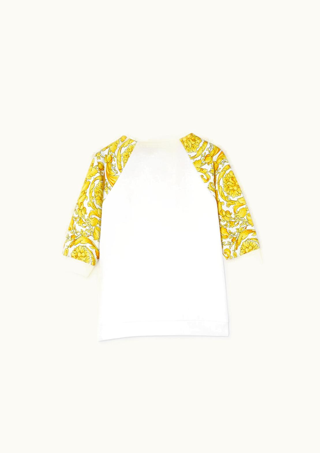 Versace Versace Barocco Baby Sweatshirt Dress White, Print
