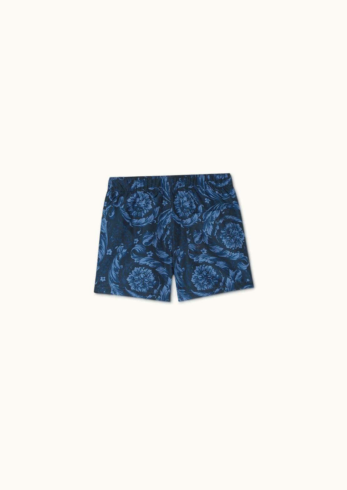 Versace Versace Barocco Baby Swim Shorts Blue, Print
