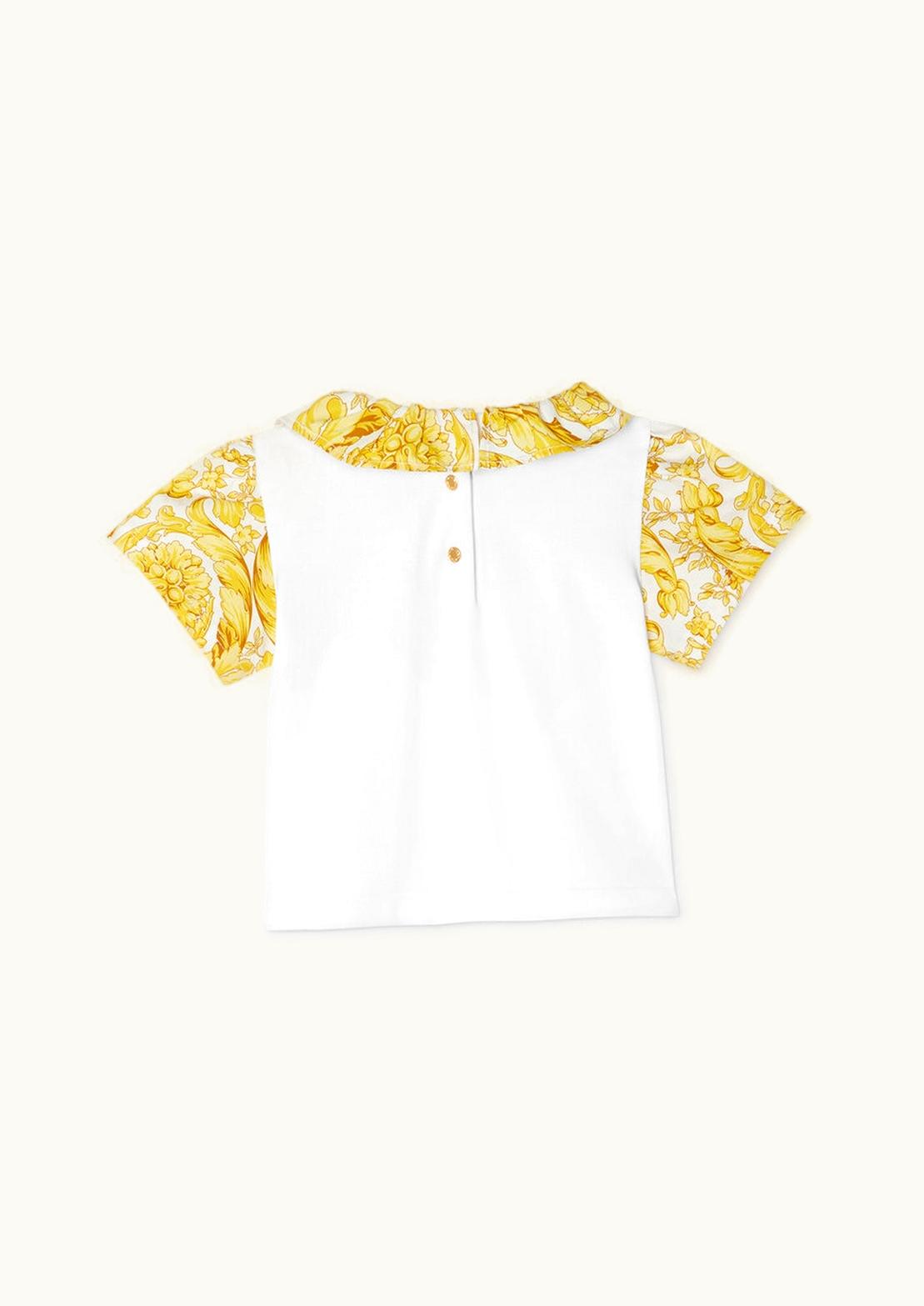 Versace Versace Barocco Baby T-Shirt White, Print
