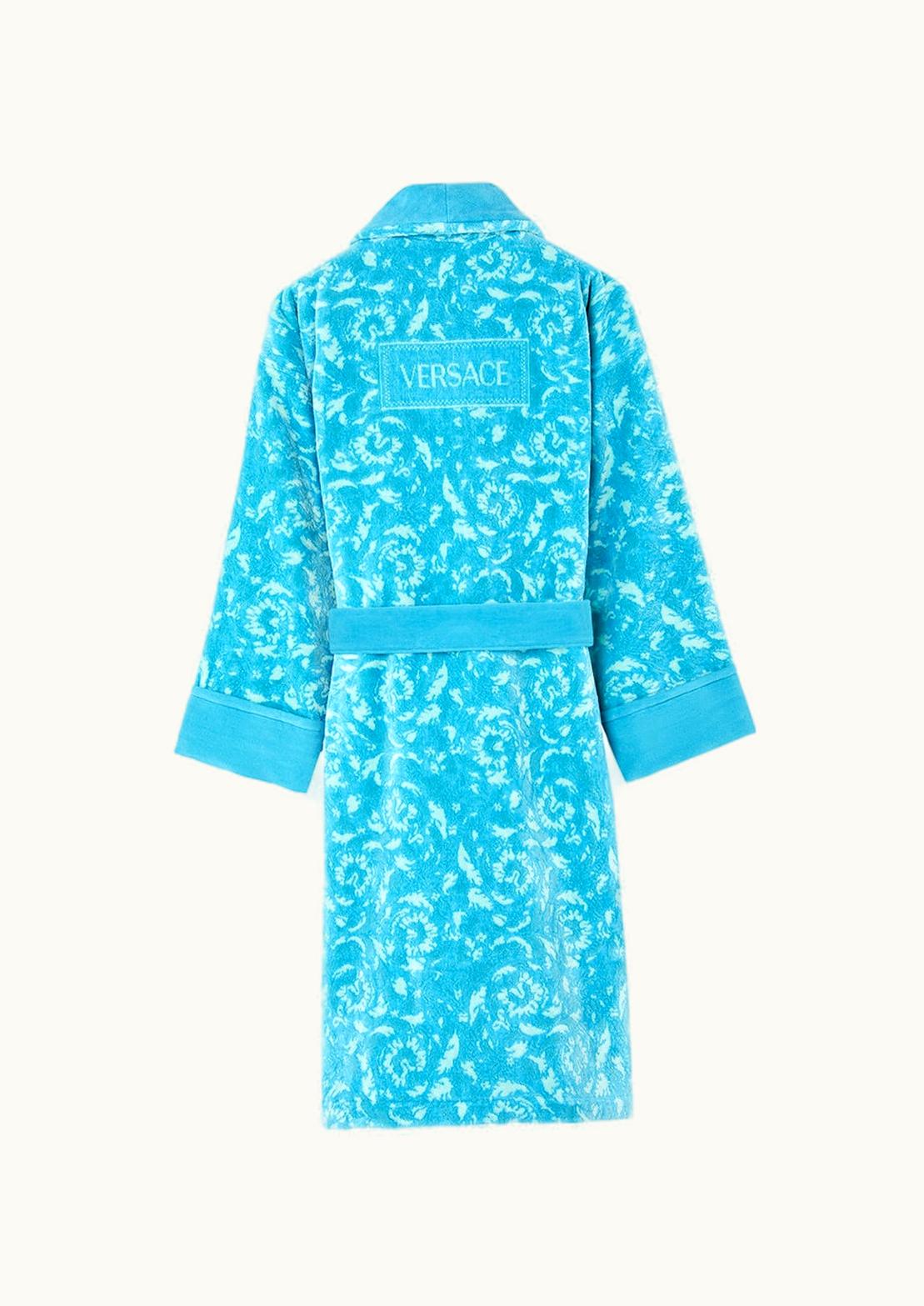Versace Versace Barocco Bathrobe Blue, Print