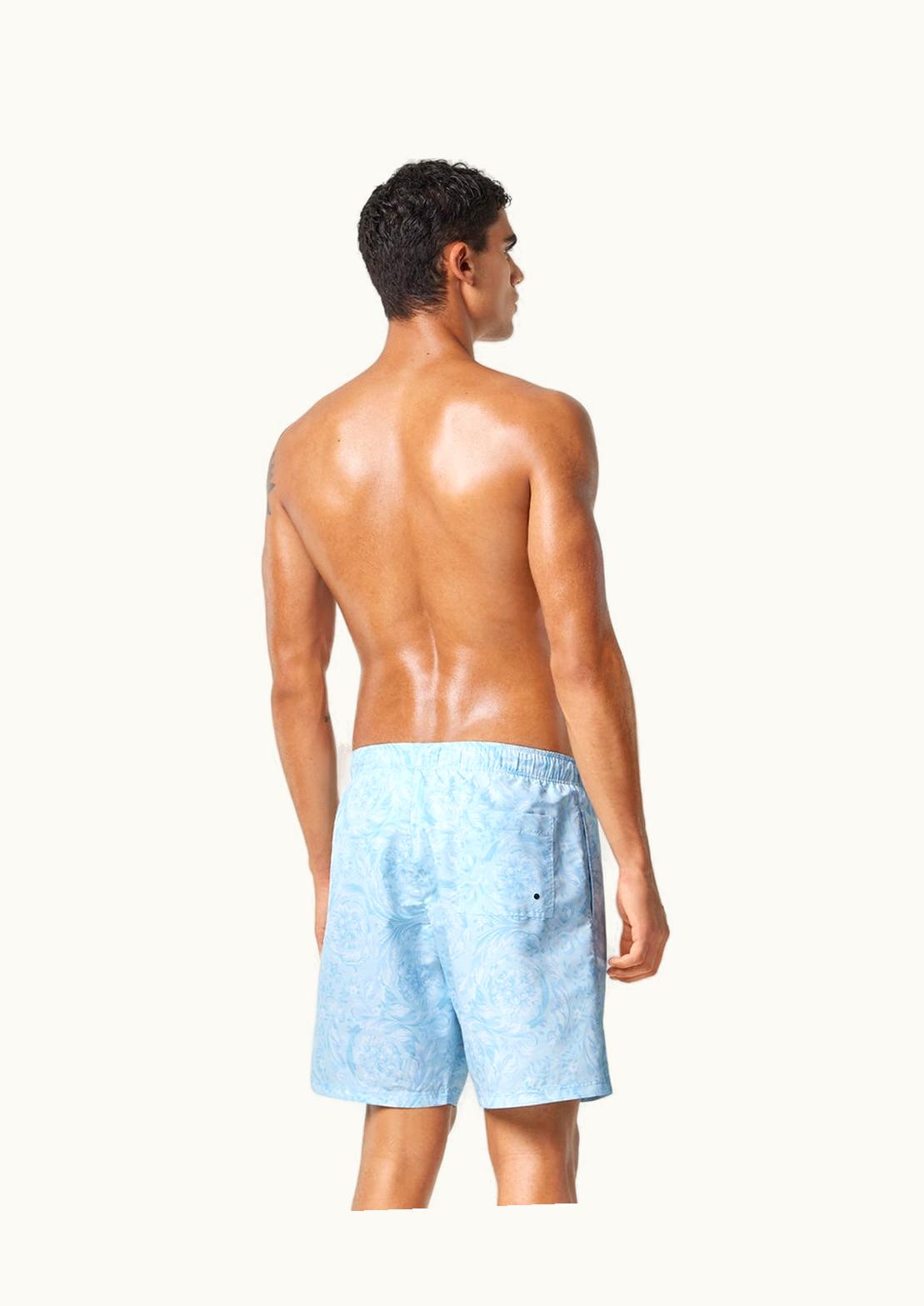 Versace Versace Barocco Boardshorts Blue, Print