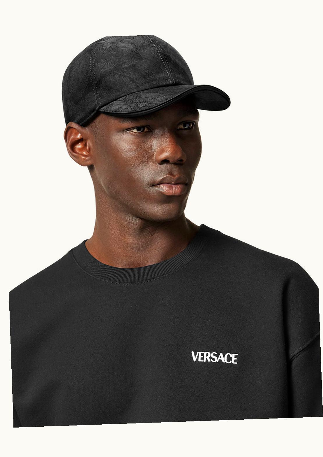 Versace Versace Barocco Jacquard Baseball Cap Gray, Print