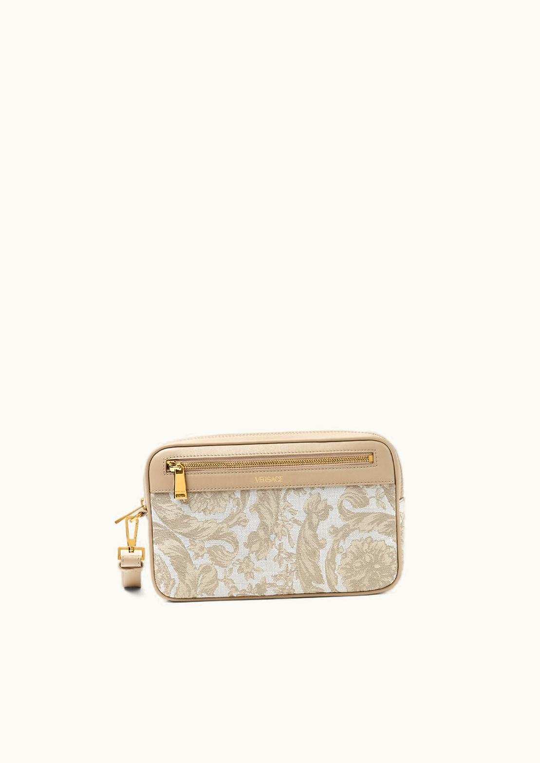 Versace Versace Barocco Jacquard Pouch Beige, Print