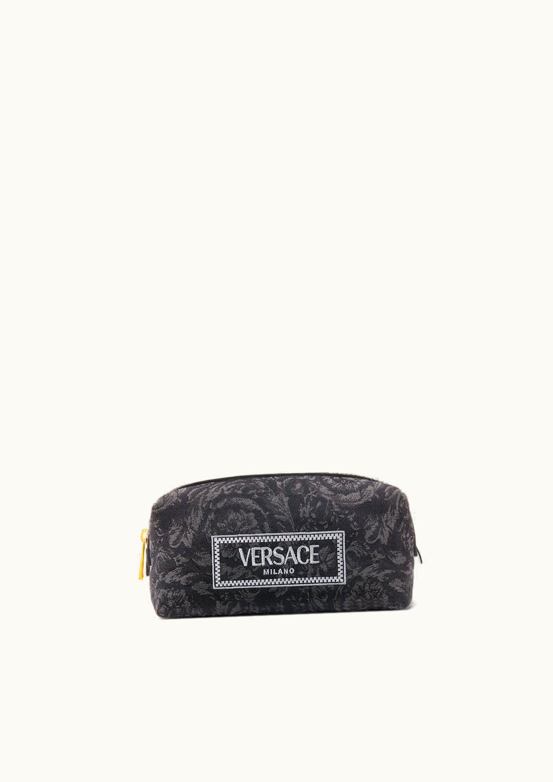 Versace Versace Barocco Jacquard Vanity Pouch Black, Print