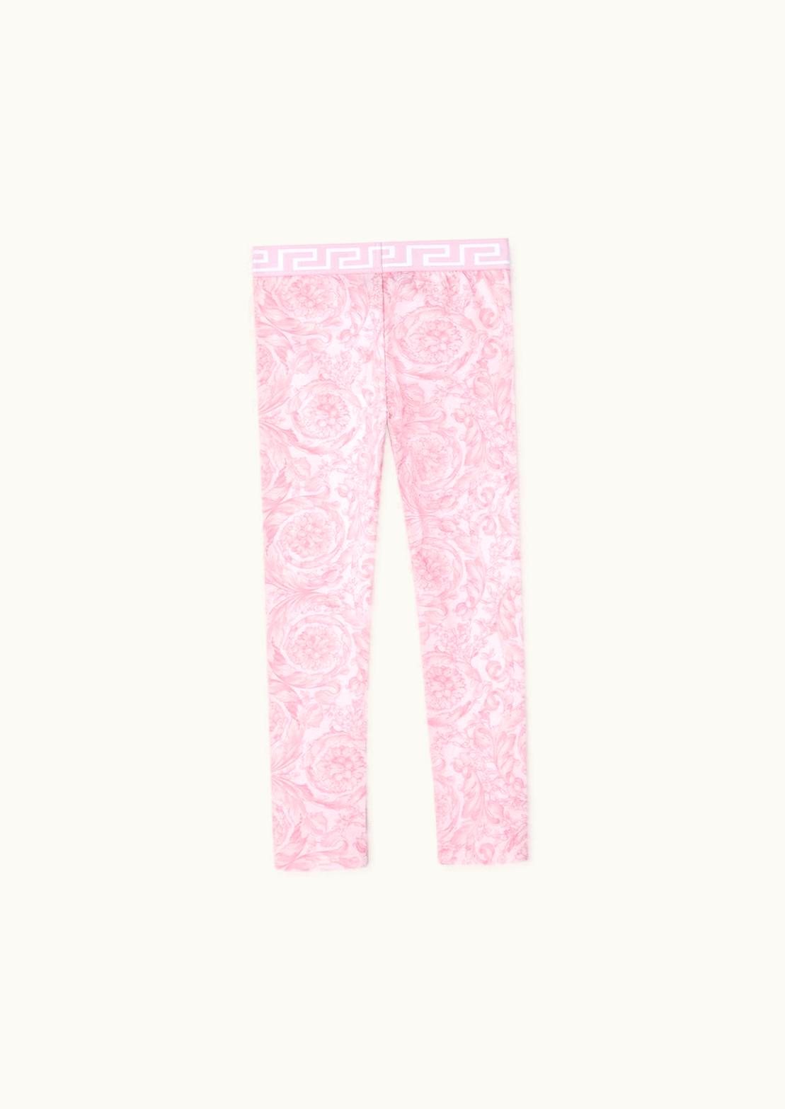 Versace Versace Barocco Kids Leggings Pink, Print
