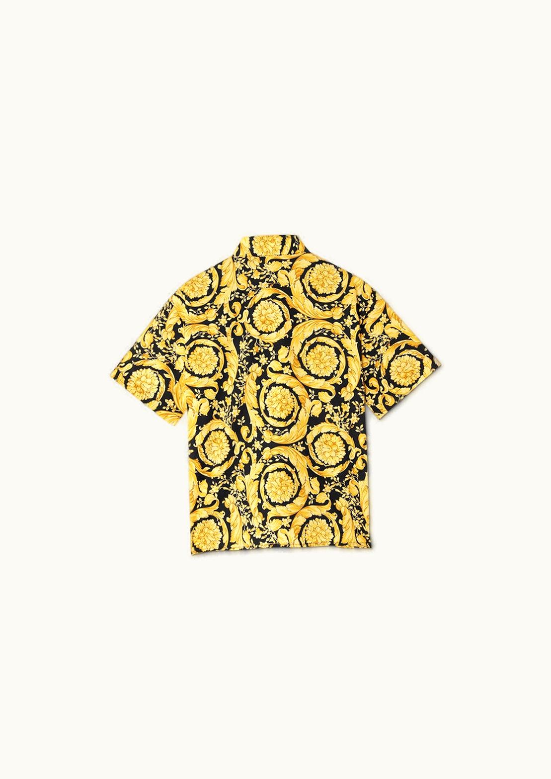 Versace Versace Barocco Kids Shirt Black, Print